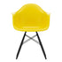 Cadeira de Braços Plástica Eames DAW / Base Ácer Preto